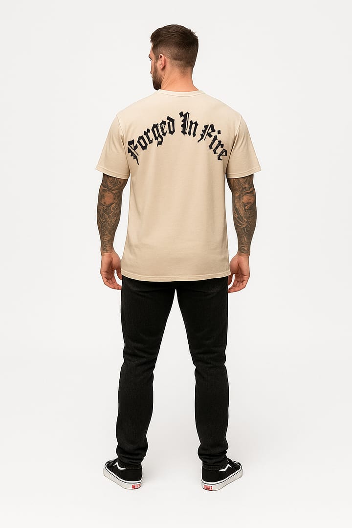 Premium Beige T-Shirt - Image 2